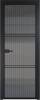 Межкомнатная дверь Profil Doors 3 AX цвет профиля Черный, стекло безопасное 6 мм мору тонированное 600x2000