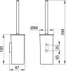 Набор Keuco Ершик Collection Moll 12764 белый + Держатель туалетной бумаги Collection Moll 12760 хром фото 4