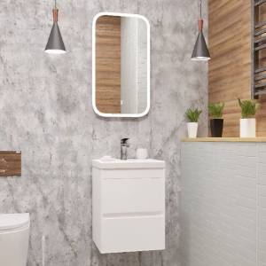 Мебель для ванной Art&Max Family 40, подвесная, Bianco Lucido
