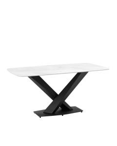 Стол Stool Group Belle F-1450 160 top baiyushi DUAL белый мрамор 160x90x76
