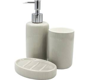 Набор аксессуаров для ванны Bath Plus Grigio W-CE1555C-SET3 серый