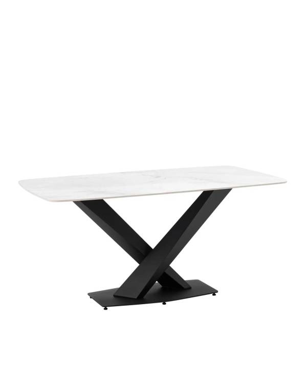 Стол Stool Group Belle F-1450 160 top baiyushi DUAL белый мрамор 160x90x76