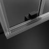 Душевой уголок Radaway Idea KDJ 140х75 см правый, стекло прозрачное, профиль черный фото 4