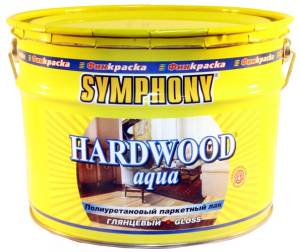 Лак полиуретановый Symphony Hardwood Aqua шелковисто-матовый 2.7 л