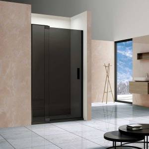 Душевая дверь Vincea Extra VDP-1E1011CGB профиль черный, стекло тонированное, 110x200