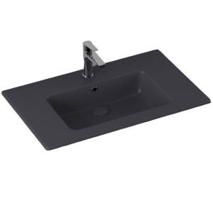 Раковина Isvea SistemaT 10SL51081SV-2C 80 см, антрацит матовая