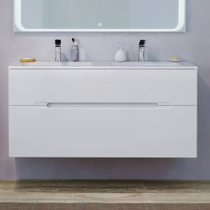 Тумба под раковину Jorno Modul 120 Mоl.01.122/P/W белый