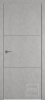 Межкомнатная дверь Владимирская Фабрика Дверей экошпон VFD URBAN 2, глухая, Antic Loft, Silver Mould 600x2000