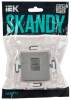Розетка компьютерная RJ45 IEK Skandy SK-K10-2-K23 серебряный фото 2