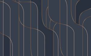 3D Фотообои Artegrafico «Лабиринт из позолоченных линий» PL-095 акварель