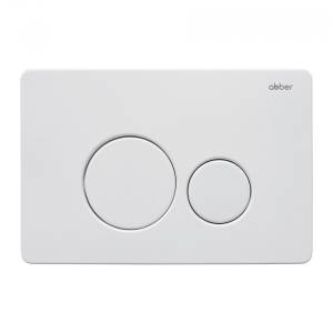 Кнопка смыва Abber AC0121MW белая матовая