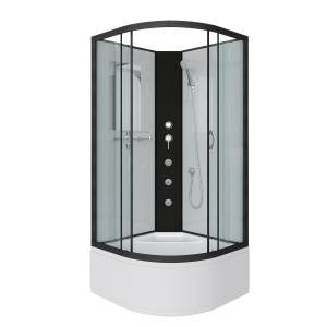Душевая кабина Niagara Classic NG-6707-14BKG (800x800x2000) с высоким поддоном (40см)