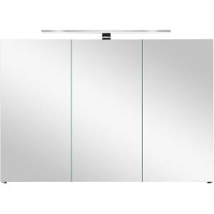 Зеркало-шкаф Orans 40231000З с LED подсветкой, графитовый матовый, 100x57x14