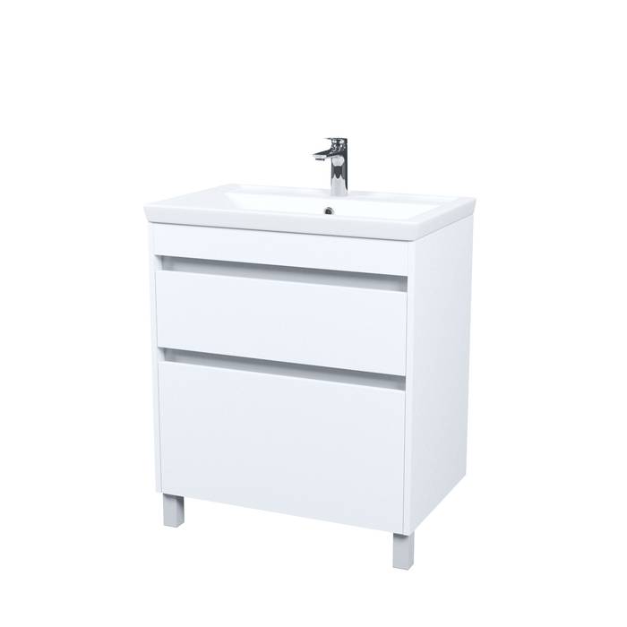 Тумба с раковиной Iddis Zodiac X ZDX70WFi95K напольная, 70 см, белый