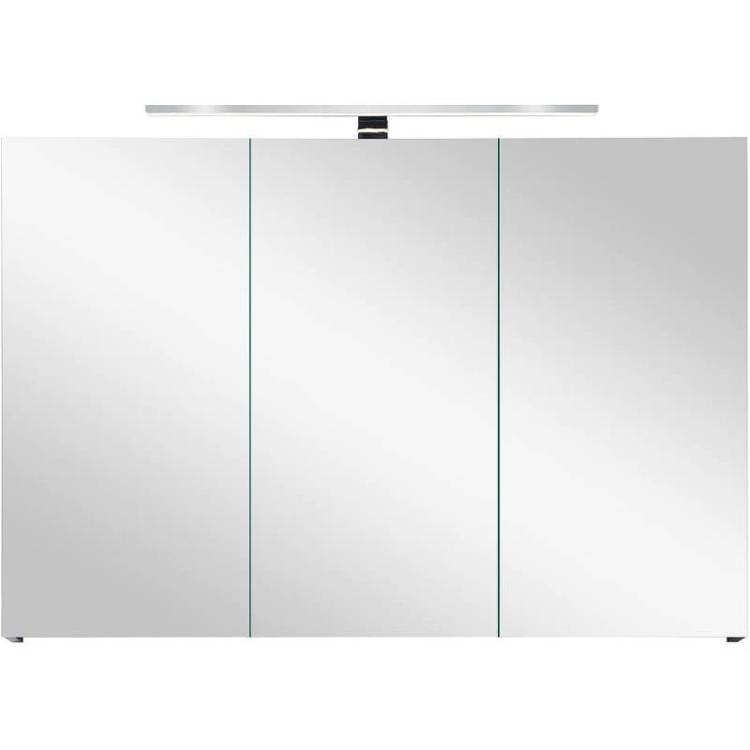 Зеркало-шкаф Orans 40231000З с LED подсветкой, графитовый матовый, 100x57x14