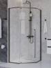 Душевой уголок Cezares PLANE-P-1-90-C-GM профиль оружейная сталь, стекло прозрачное, 90x90x195 фото 4