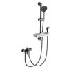 Смеситель для ванны Wonzon & Woghand WW-A31003-BGG с душевым гарнитуром, темный графит