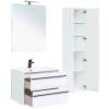 Тумба с раковиной Aquanet Lino 70 белый матовый фото 3
