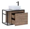 Тумба под раковину Aquanet Nova Lite Loft 75 R 261657 дуб рустикальный фото 3