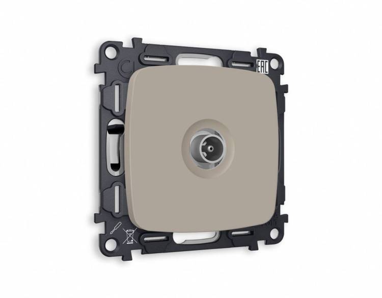 Комплект механизма TV розетки проходной Ambrella Volt Omega MO373030