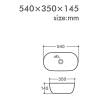 Накладная раковина Orange B07-540W санфарфор, белый глянец фото 2