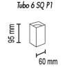 Потолочный светильник TopDecor Tubo6 SQ P1 27 фото 2
