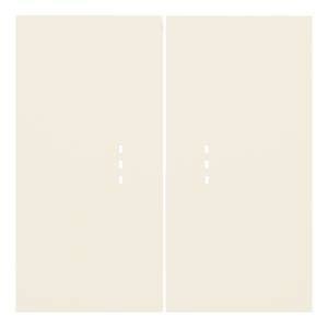 Клавиши двухклавишного выключателя с подсветкой Rikett 35612 MC кремовый сатин