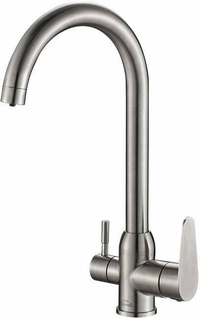 Смеситель для кухни ZorG Steel Hammer SH 723 INOX
