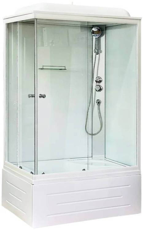 Душевая кабина Royal Bath BP RB8120BP5-WT-R с высоким поддоном, с сиденьем