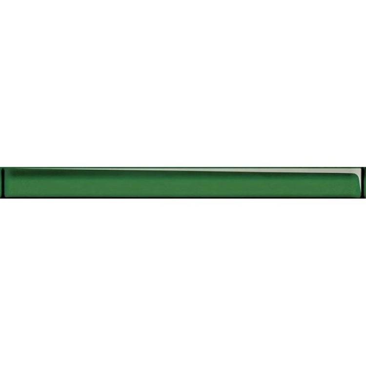 Бордюр Cersanit Universal Glass UG1H021 стеклянный зеленый 4x45