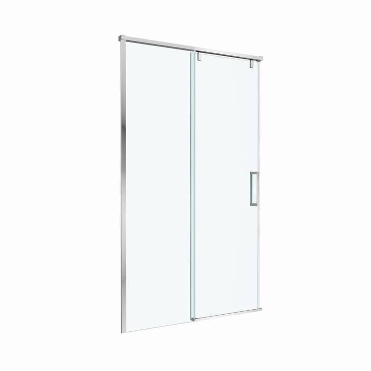 Душевая дверь в нишу BelBagno SOFT_CLOSE-1-BF-1-130-C-Cr профиль хром, стекло прозрачное, 130x200