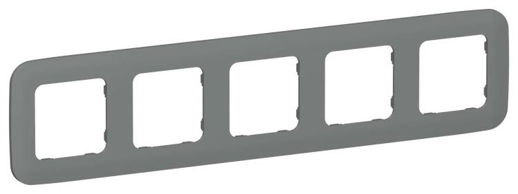 Рамка 5-постовая IEK Flite FI-M52-31-20-K80 мокрый асфальт