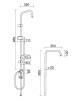 Душевая штанга OneLife OL-BAR1cr фото 2