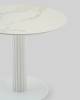 Стол Stool Group Терралино SO 298-86411 керамика белый матовый, основание металл белый 90x90x77 фото 4