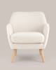 Кресло Stool Group Ричи QH-8298K 1859-01 white белый, тедди фото 6