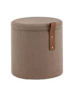 Пуф Stool Group Руни XS 24A2064CG-S-3 коричневый, вельвет, с ящиком