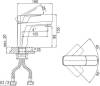 Смеситель для раковины D&K Berlin Technische DA1432115 черный фото 3