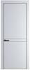 Межкомнатная дверь Profil Doors 11 PE полотно Вайт, кромка алюминиевая с четырех сторон черная, алюминиевый молдинг 3мм 800x2000