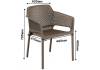 Пластиковый стул Woodville Сирион 678665 капучино фото 2