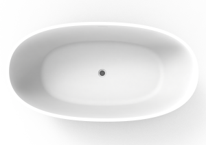 Ванна из искусственного камня Timo Solid LEMPI1570 белая, 150x78x56