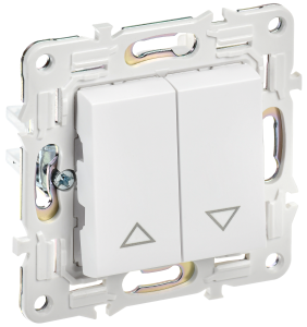 Выключатель жалюзи IEK Skandy SK-V15-0-10-K01 арктический белый