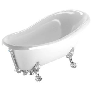 Ванна из искусственного камня Veragio Gialetta 26931 170x80 слив-перелив хром, хром