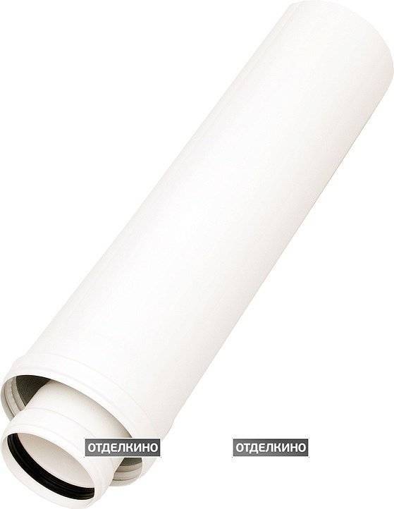 Дымоход Ariston 3318093 удлинение 80/125 мм (высота: 1 м), с центрирующей пружиной