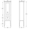 Шкаф-пенал Kerama Marazzi Plaza Classic NEO PL.CN.175\WHT.M напольный 175, белый матовый фото 2