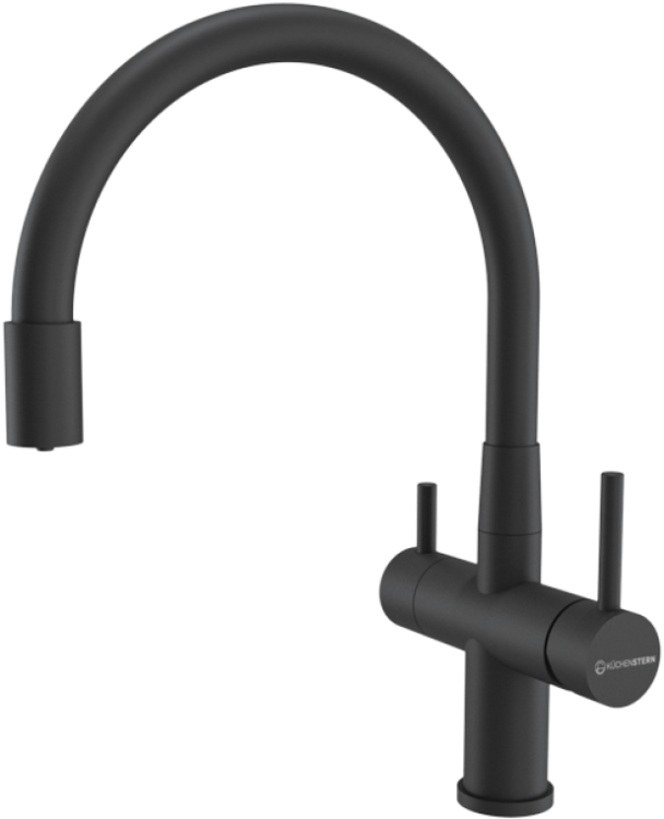 Смеситель для кухни Kuchenstern Wurm-FE 750BL80 черный