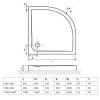Поддон EXCELLENT Sense Compact 80x80 (белый) фото 4