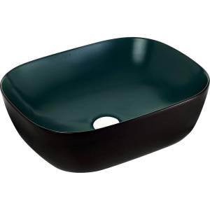 Раковина Weltwasser WW Elbach 10000005600 M2143 BBG 50 см, черно-зеленая матовая