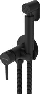 Гигиенический душ Wasserkraft A70638 со смесителем, С ВНУТРЕННЕЙ ЧАСТЬЮ, черный