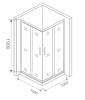 Душевой уголок Good Door Cofe CR-100-C-B 100x100 фото 3