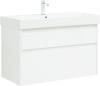 Мебель для ванной Aquanet Nova Lite 100 белая глянцевая, 2 ящика фото 4